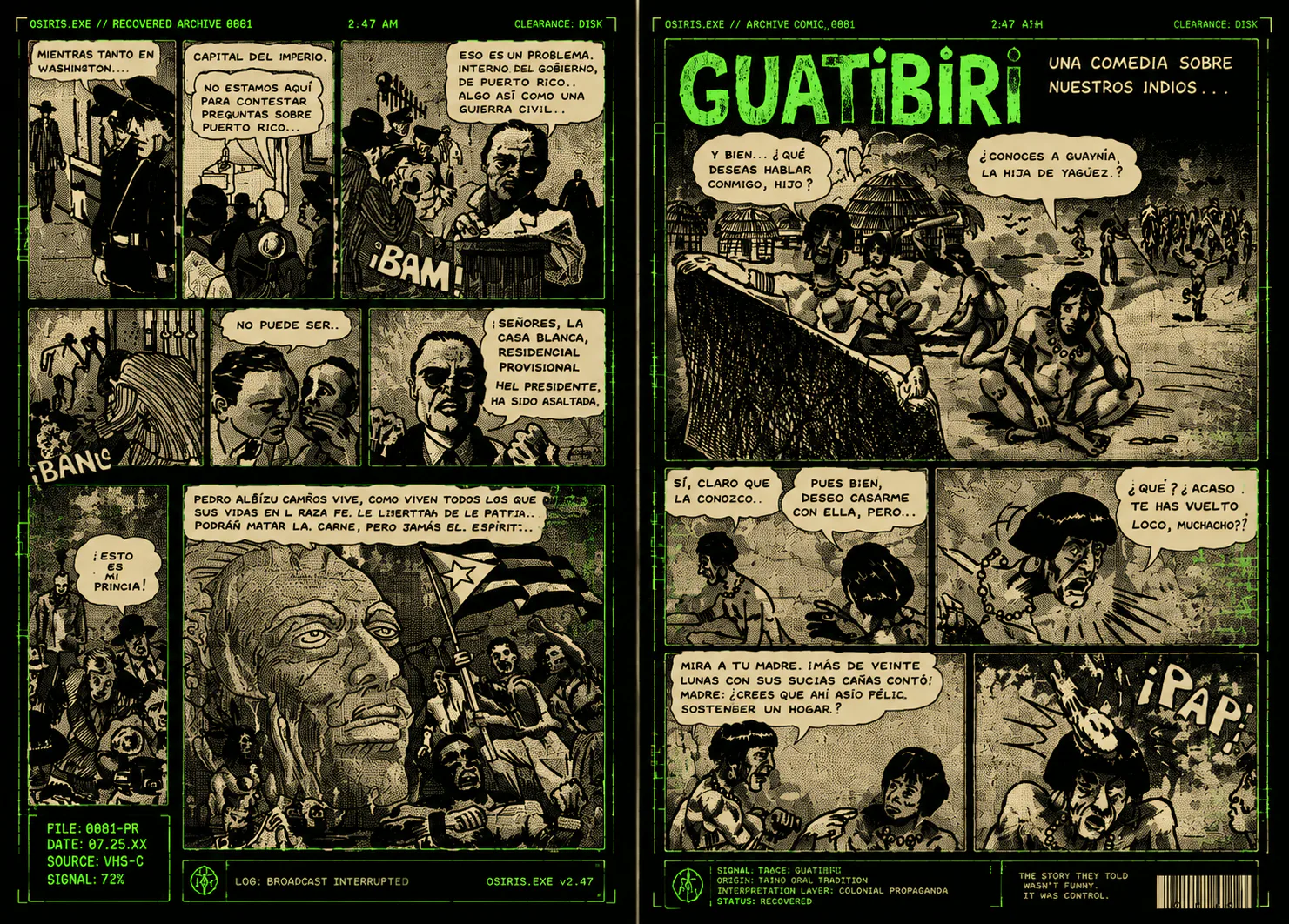 Recovered archive file 022: Guatibirí comic transmission
